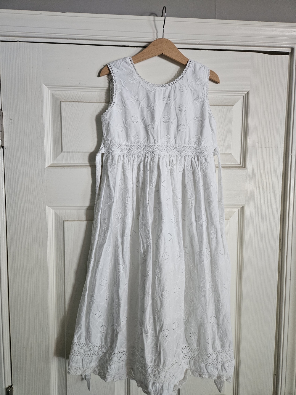 Cat & Jack White Eyelet Sleeveless Dress